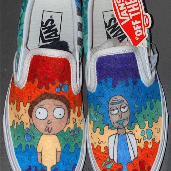 custom rick and morty vans